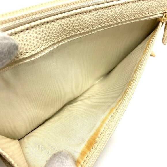 CHANEL A13228 CC Zip Around Long wallet Long Wallet Caviar Leather Beige - Picture 11 of 16